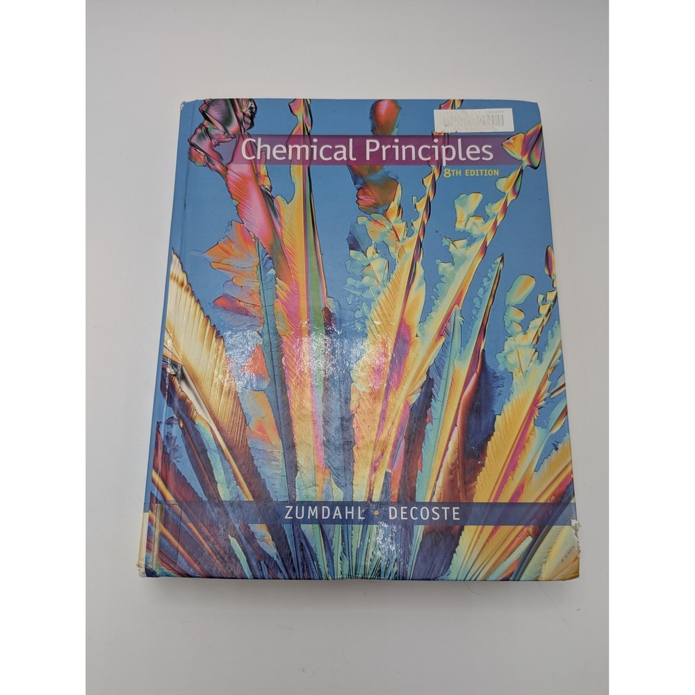 Cengage Chemical Principles 8th Ed Zumdahl DeCoste Hardcover Chemistry Textbook